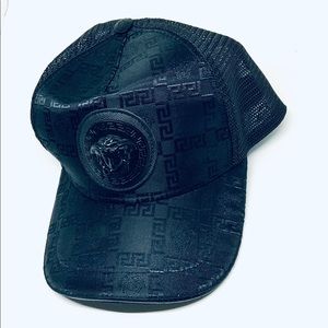 Versace Medusa Embossed Brocco Baseball Cap